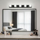 Black Vanity Light 5 globes B15 55cm Hollywood Black Vanity Light 5 globes B15 55cm Hollywood